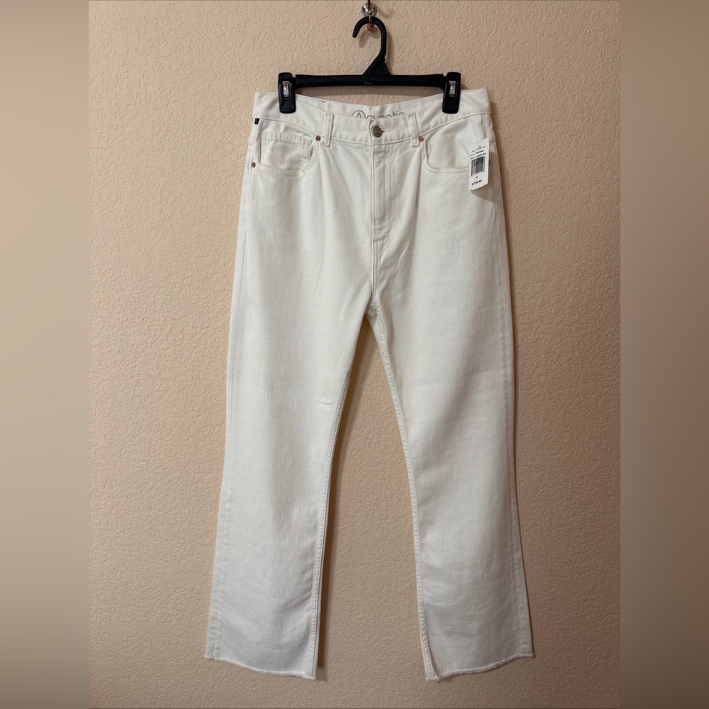 NWT Acynetic Women’s Jeans Stella Psst-Maau Sz 30 Off White Boot Cut Made‎ Italy